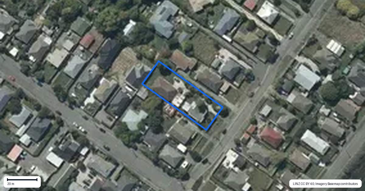 Property context map for 1/66 Bamford Street, Woolston, Christchurch