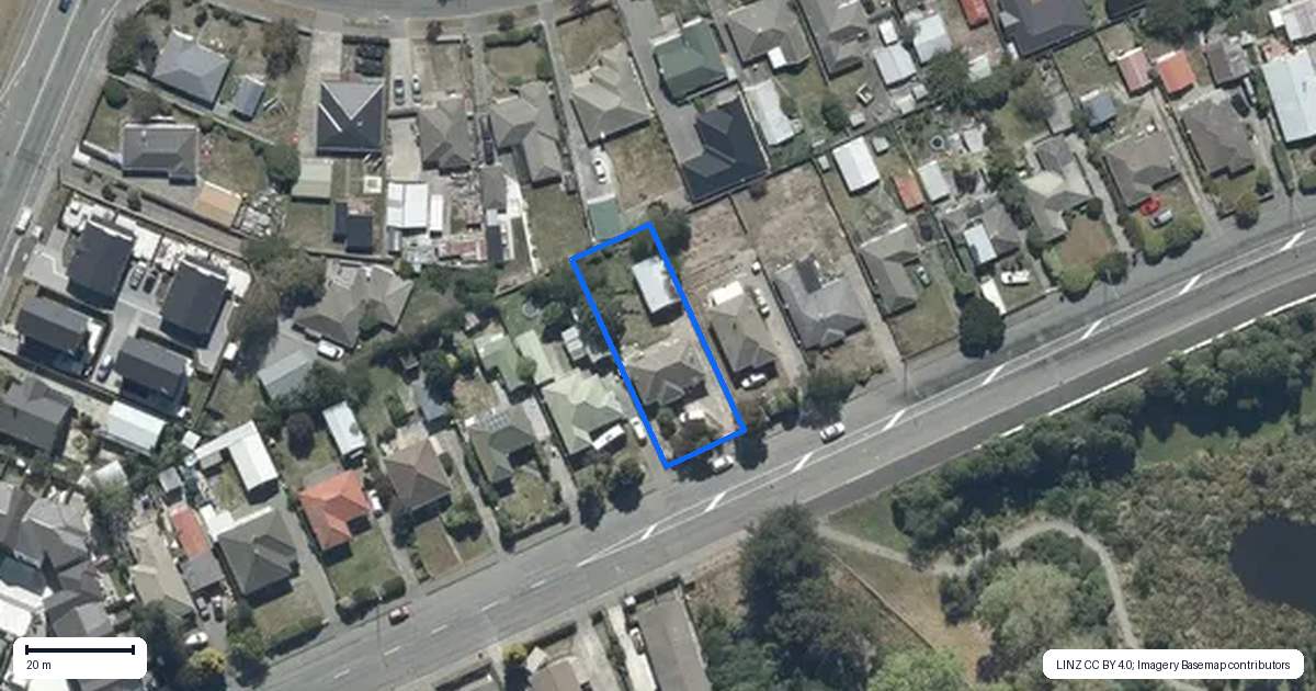 Property context map for 290 Waterloo Road, Hornby, Christchurch