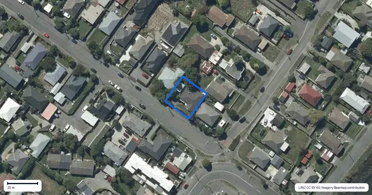 Property context map for 81 Barton Street, Woolston, Christchurch