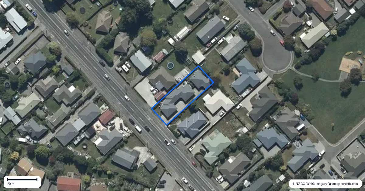 Property context map for 2/21 Awatea Road, Hornby, Christchurch