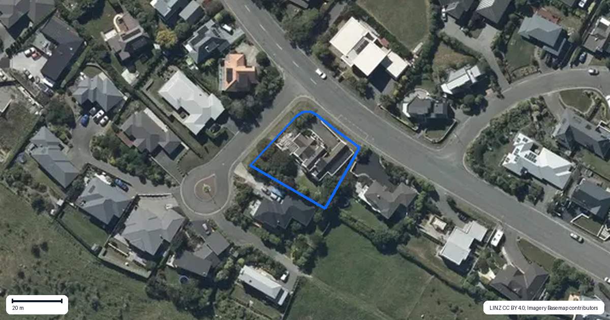 Property context map for 114 Penruddock Rise, Westmorland, Christchurch