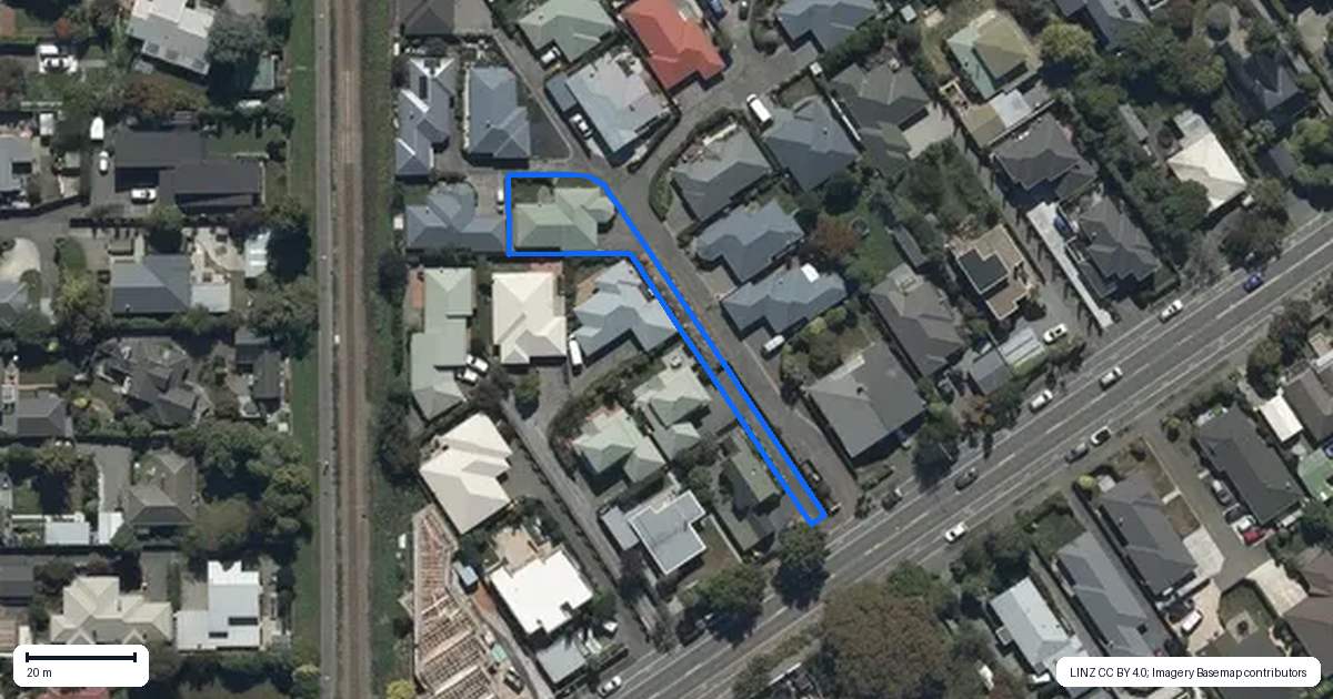 Property context map for 15 Ashmore Lane, Strowan, Christchurch