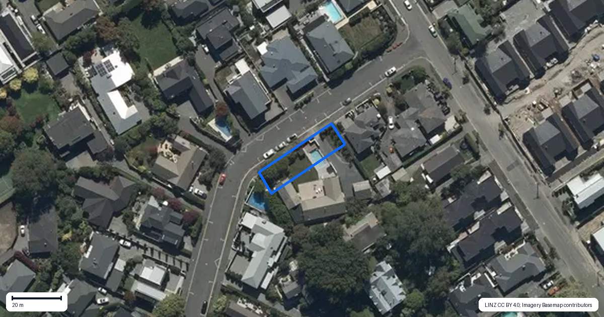 Property context map for 48 McDougall Avenue, St Albans, Christchurch