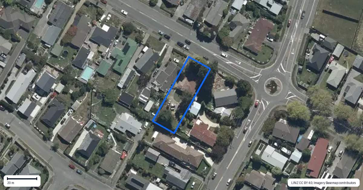 Property context map for 75 Claridges Road, Casebrook, Christchurch