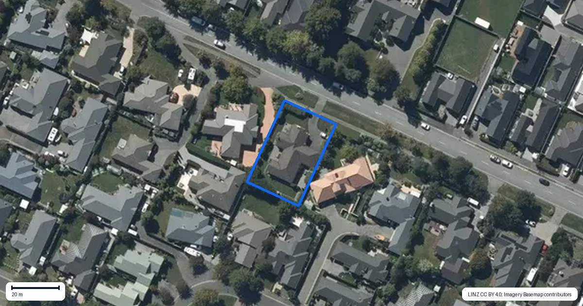 Property context map for 70 Milns Road, Halswell, Christchurch