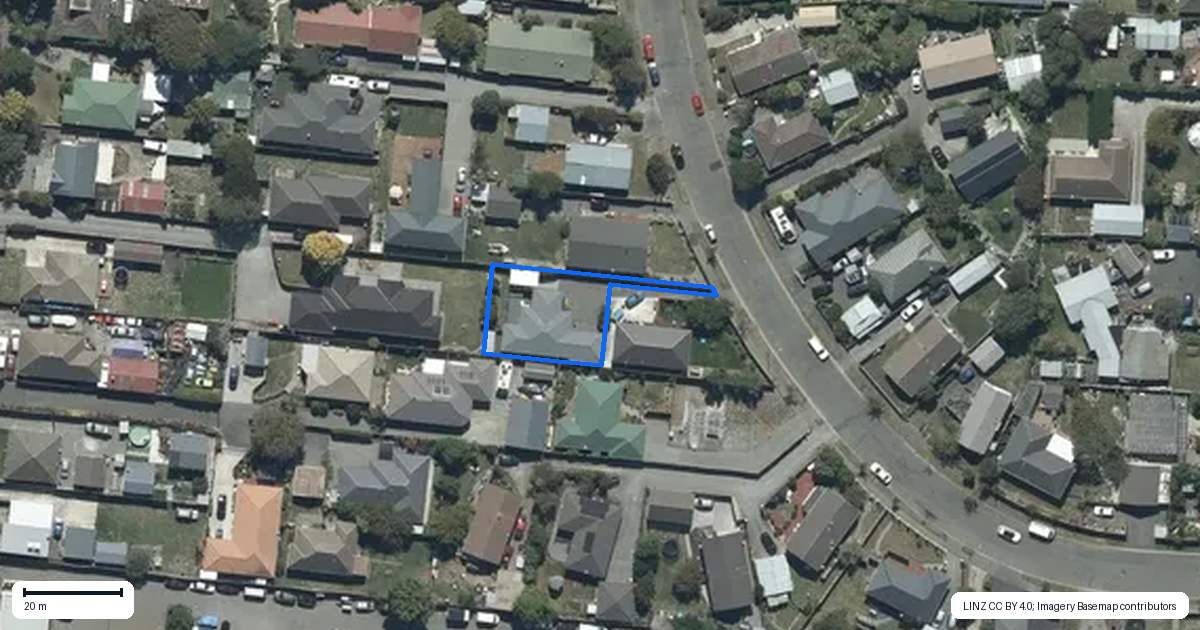 Property context map for 39 Caithness Street, New Brighton, Christchurch