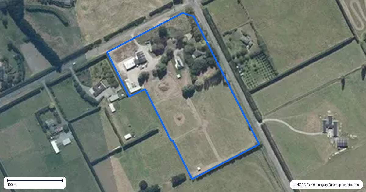 Property context map for 325 Curraghs Road, Rolleston