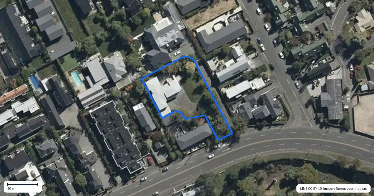 Property context map for 91 Carlton Mill Road, Merivale, Christchurch