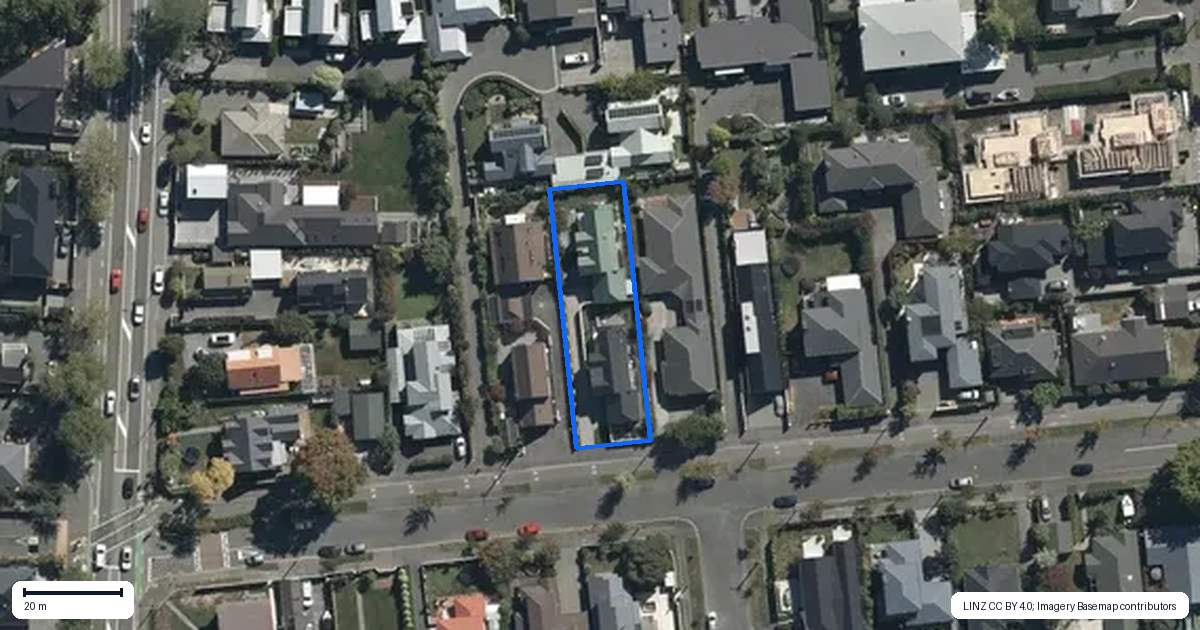 Property context map for 1/90 Matai Street West, Riccarton, Christchurch