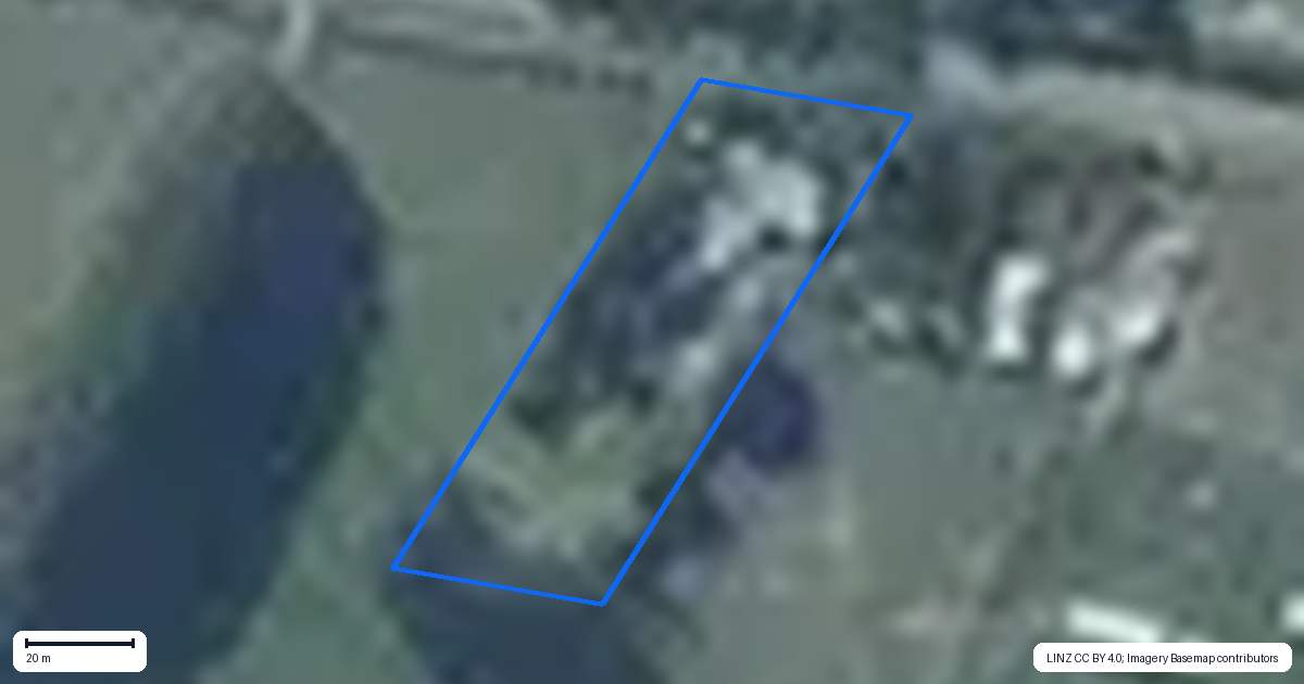 Property context map for 181 Selwyn Lake Road, Leeston