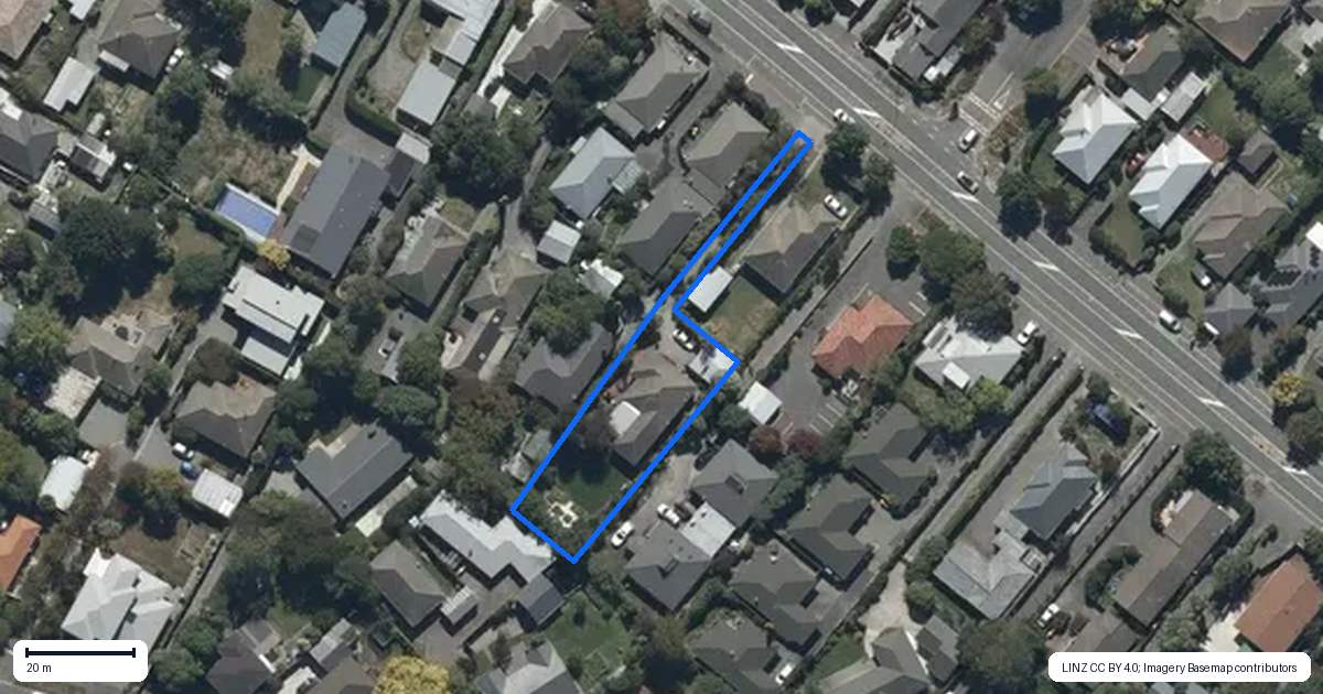 Property context map for 201 Wairakei Road, Bryndwr, Christchurch