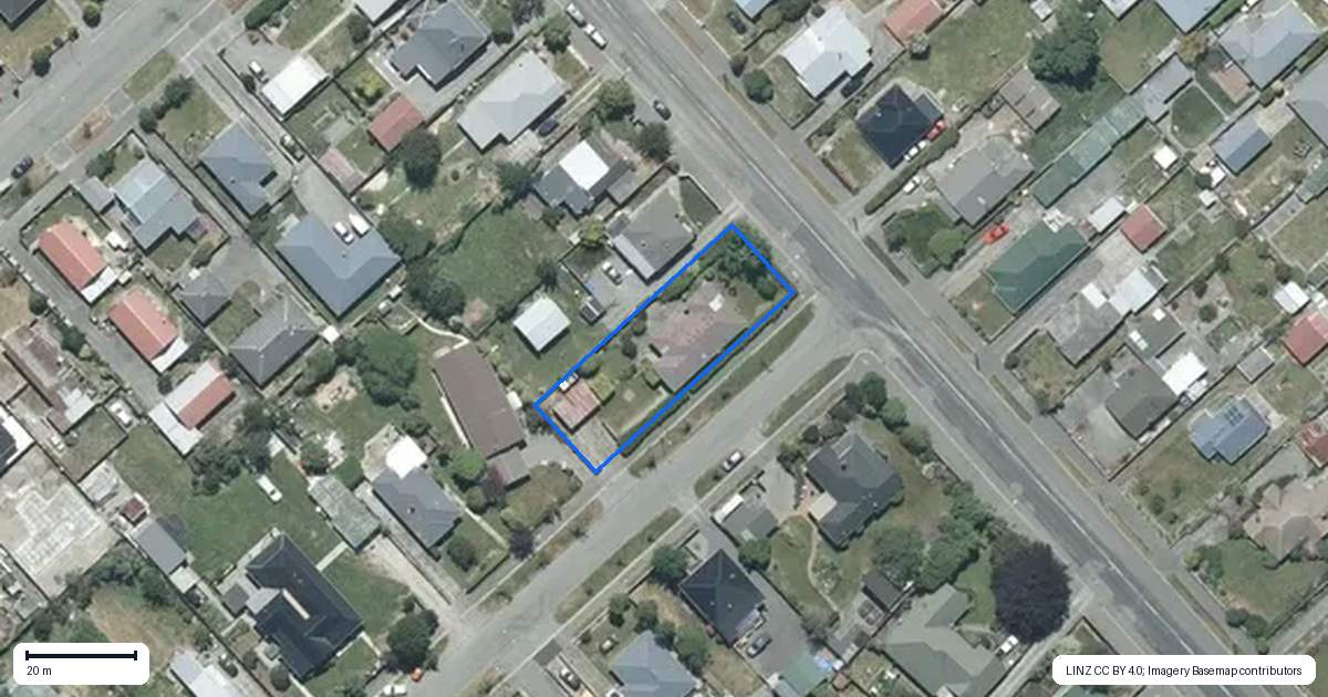 Property context map for 24 Albert Street, Netherby, Ashburton