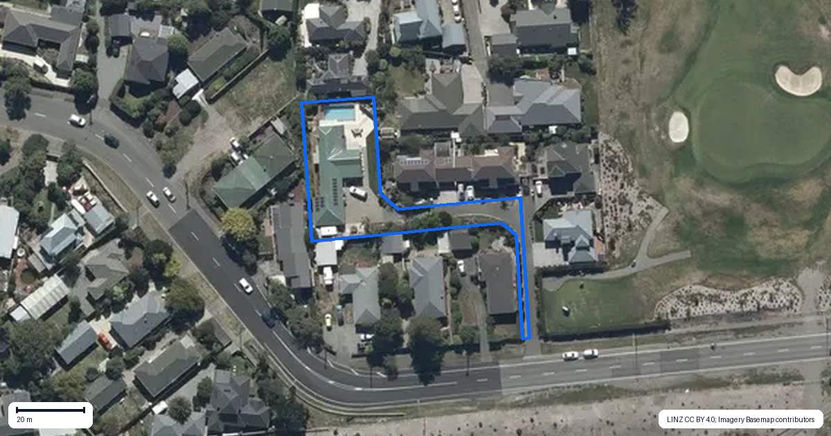 Property context map for 232 Lake Terrace Road, Shirley, Christchurch