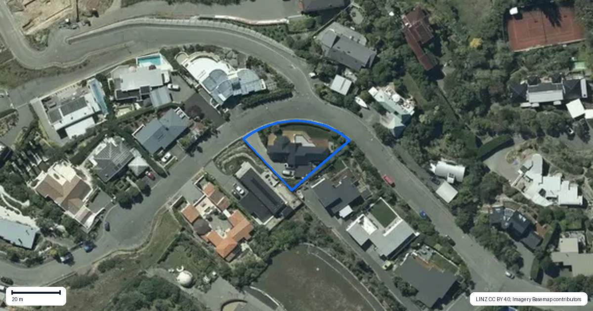 Property context map for 35 Revelation Drive, Clifton, Christchurch