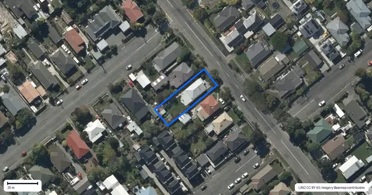Property context map for 251 Selwyn Street, Spreydon, Christchurch