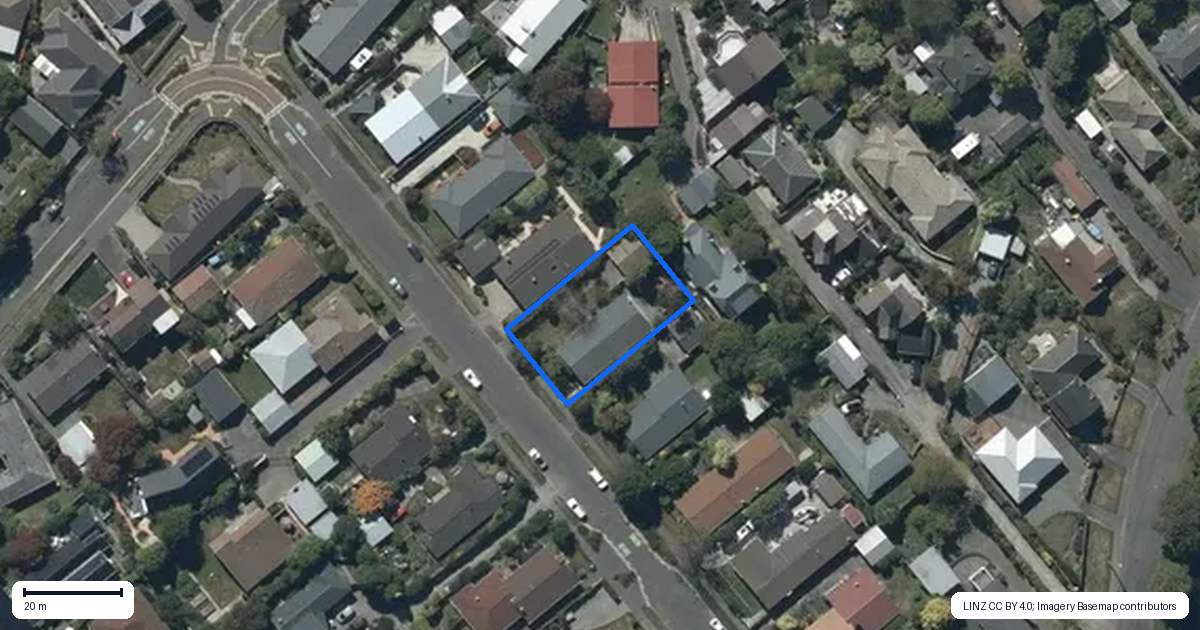 Property context map for 14 Ferniehurst Street, Somerfield, Christchurch