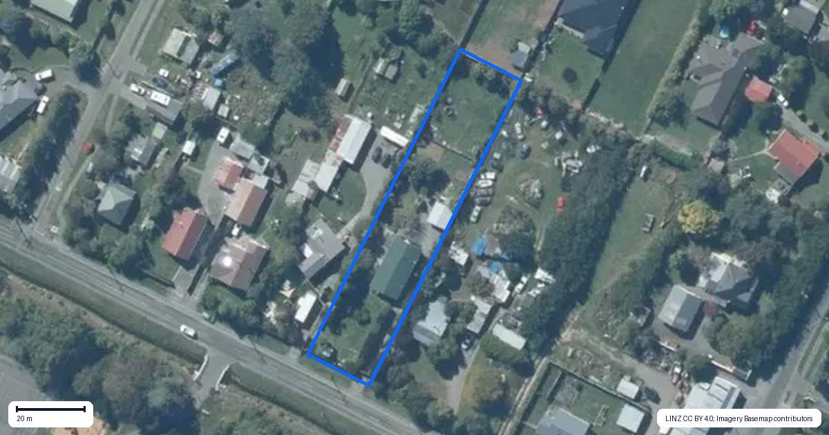 Property context map for 484 Drain Road, Doyleston
