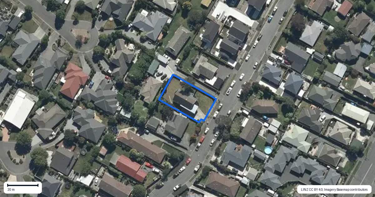 Property context map for 59 Sapphire Street, Casebrook, Christchurch