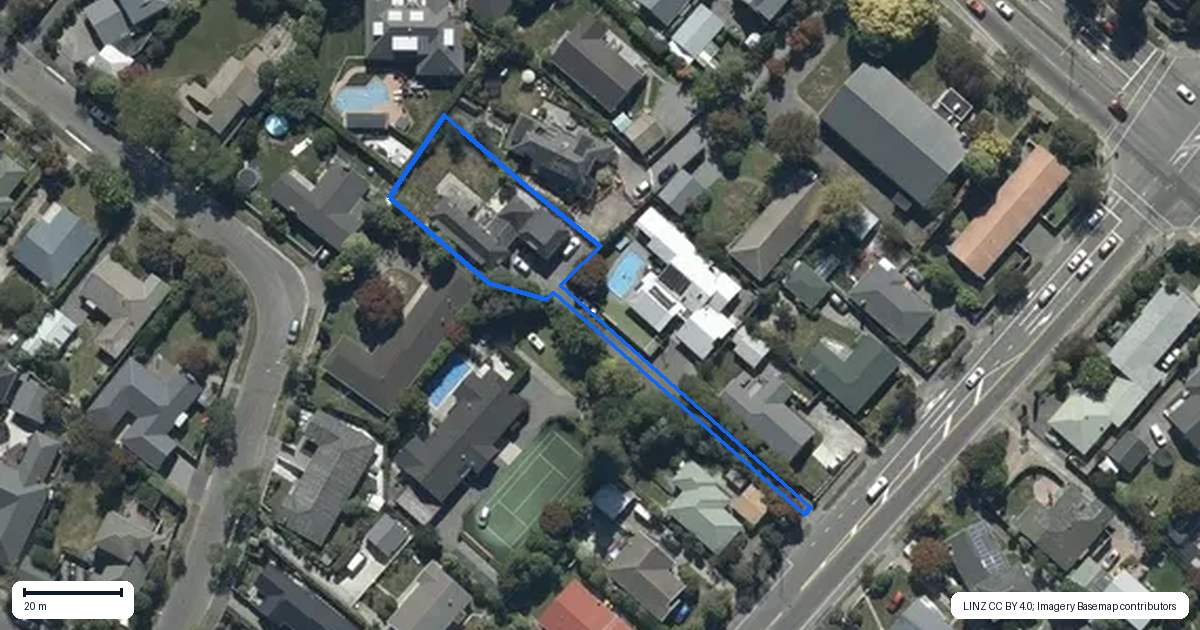 Property context map for 83 Grahams Road, Burnside, Christchurch