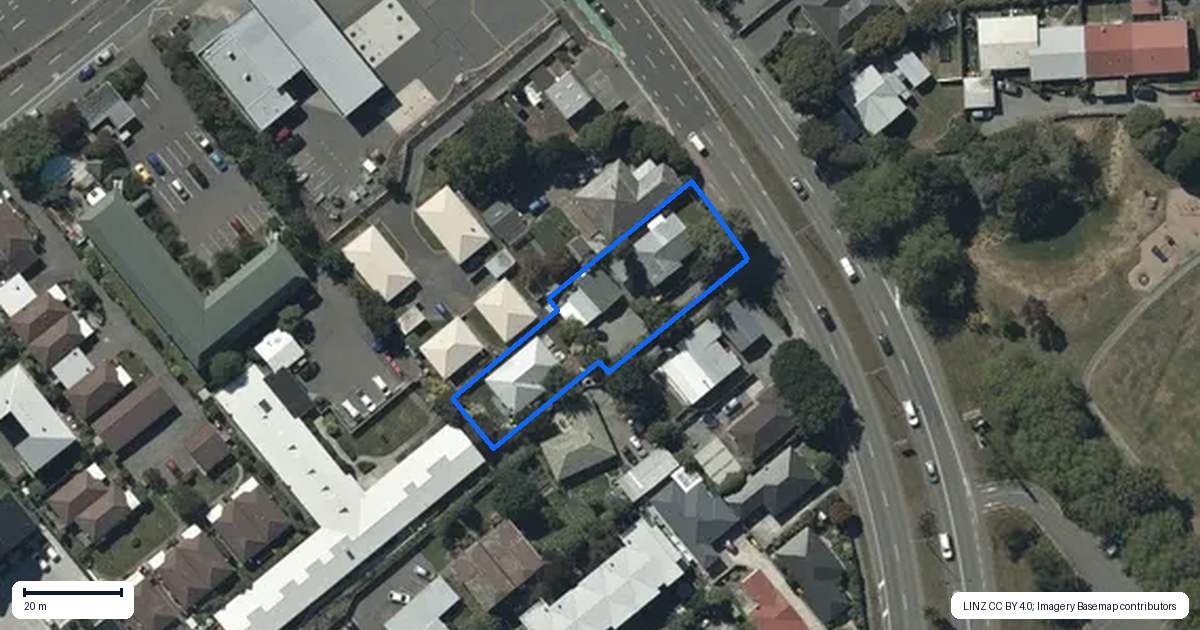 Property context map for 475A Barrington Street, Addington, Christchurch