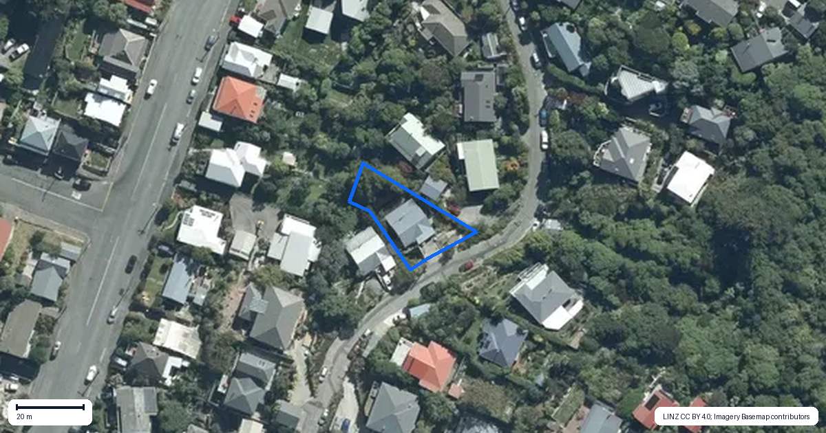 Property context map for 89 Reserve Terrace, Lyttelton