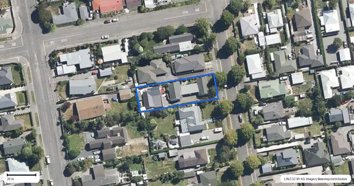 Property context map for 49A Ayers Street, Rangiora