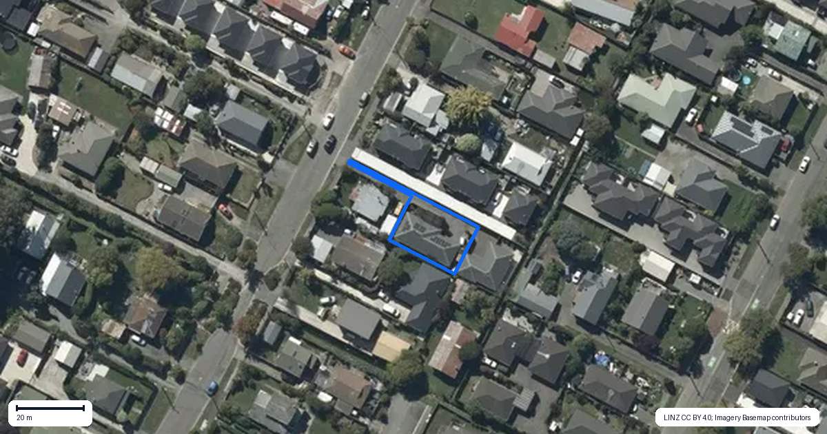 Property context map for 40A Mackworth Street, Woolston, Christchurch