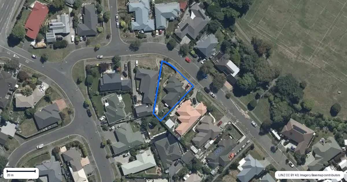 Property context map for 6 Shenley Drive, Belfast, Christchurch
