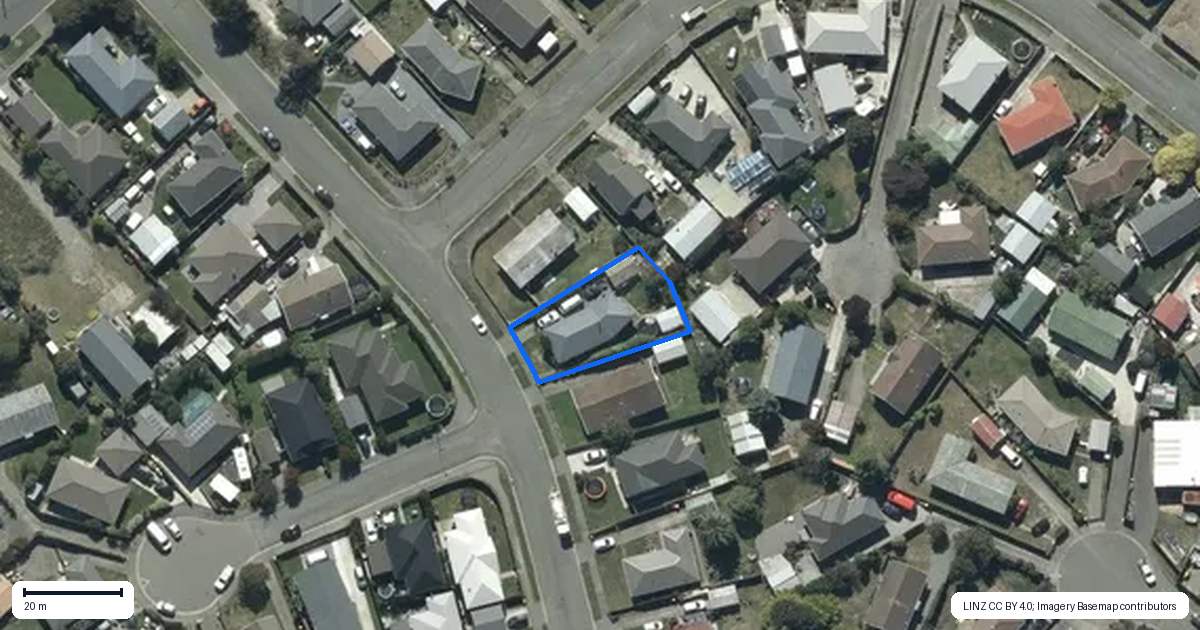 Property context map for 7 Guernsey Street, Aranui, Christchurch
