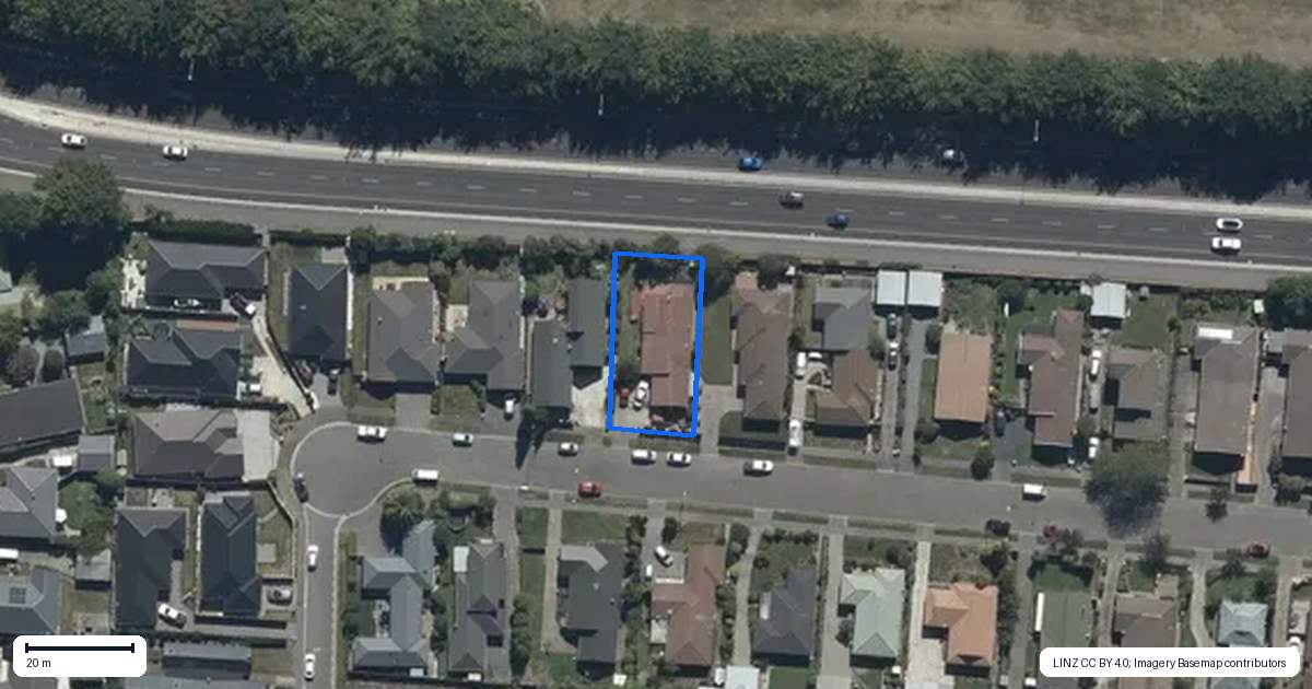 Property context map for 72 Sarabande Avenue, Redwood, Christchurch