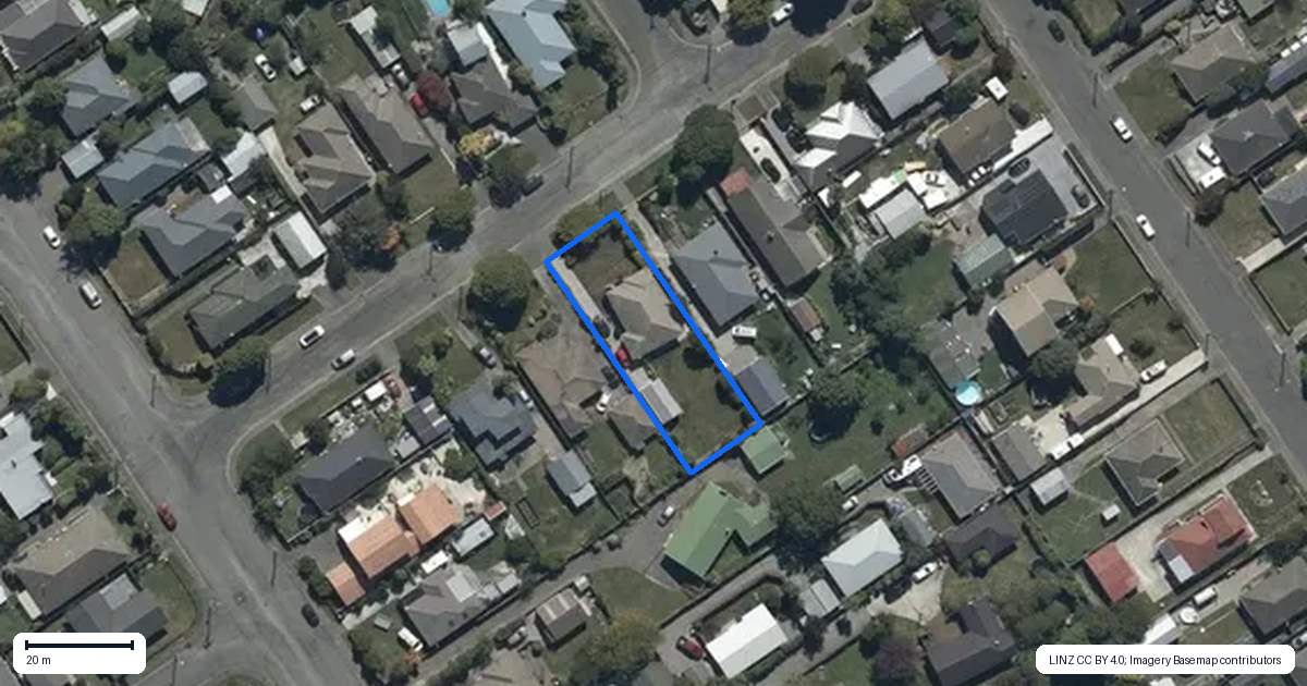 Property context map for 8 Roslyn Avenue, Mairehau, Christchurch