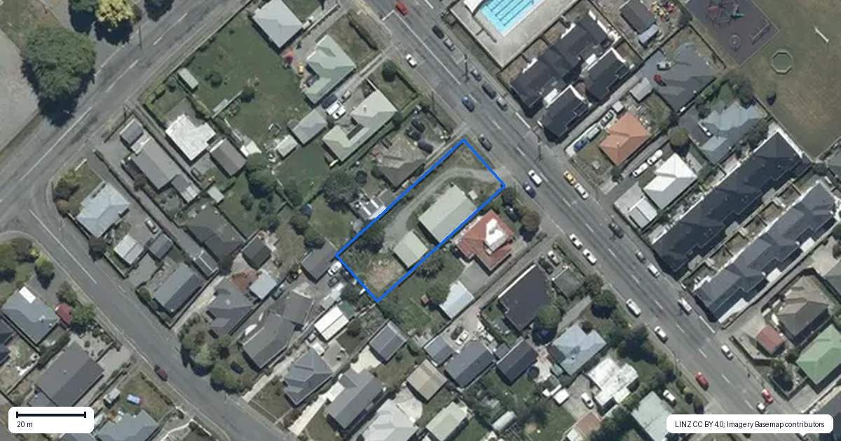 Property context map for 50 Amyes Road, Hornby, Christchurch