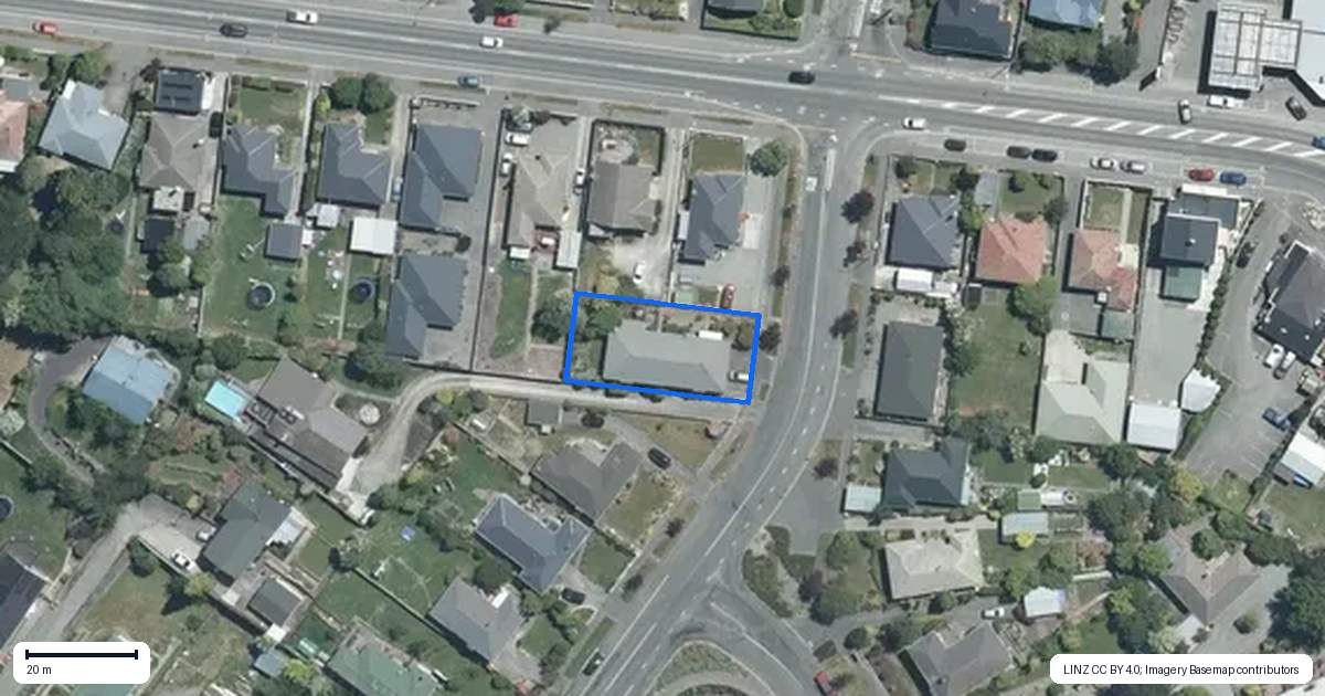 Property context map for 1A Kauri Street, Highfield, Timaru