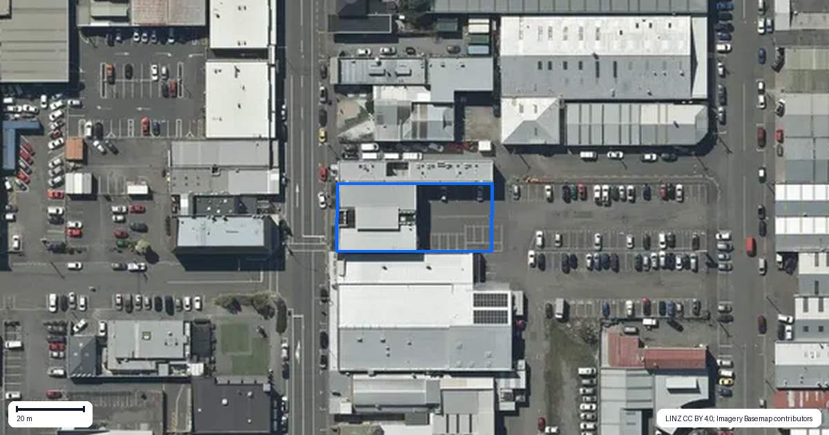 Property context map for 446 Colombo Street, Sydenham, Christchurch