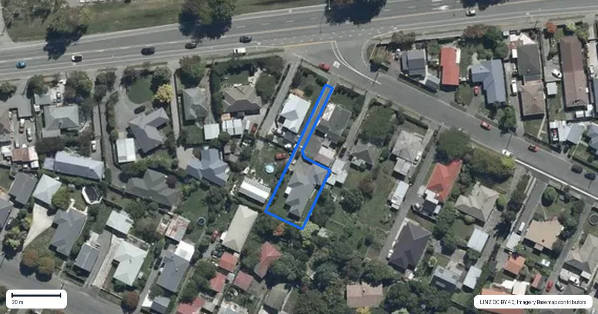 Property context map for 25A Swift Street, Belfast, Christchurch
