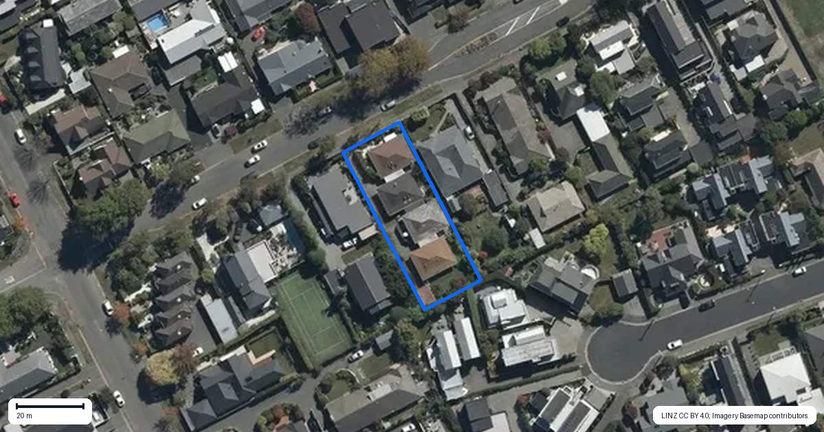Property context map for 3/94 Rugby Street, Merivale, Christchurch