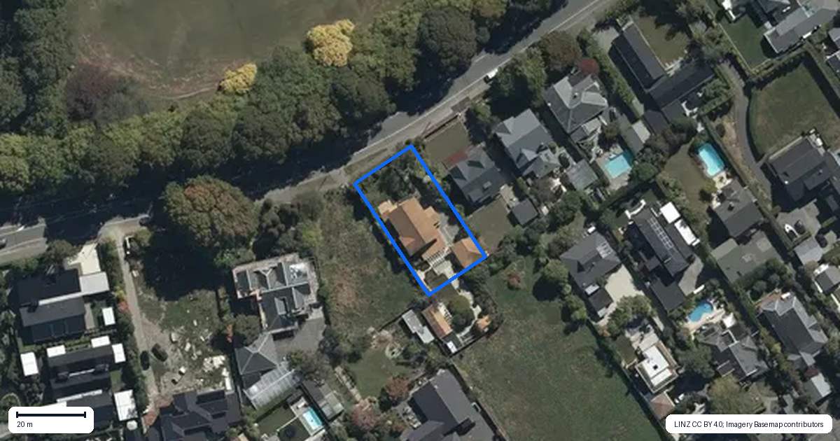 Property context map for 34 Heaton Street, Merivale, Christchurch