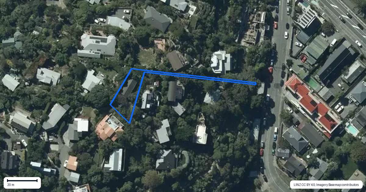 Property context map for 8 Aranoni Track, Clifton, Christchurch