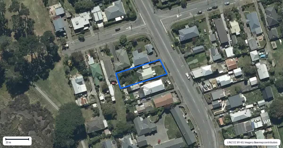 Property context map for 180 Union Street, New Brighton, Christchurch