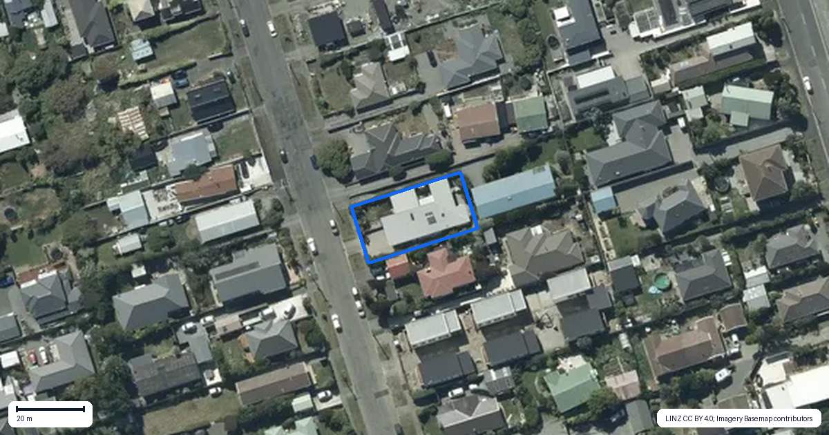 Property context map for 373 Pine Avenue, South New Brighton, Christchurch