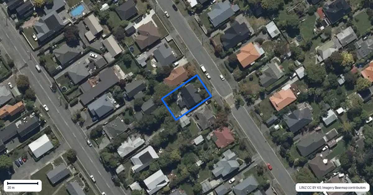 Property context map for 47 Mayfield Avenue, Mairehau, Christchurch