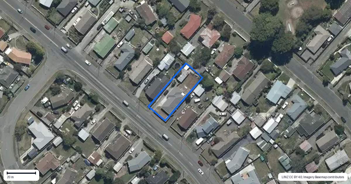 Property context map for 465 Mairehau Road, Parklands, Christchurch