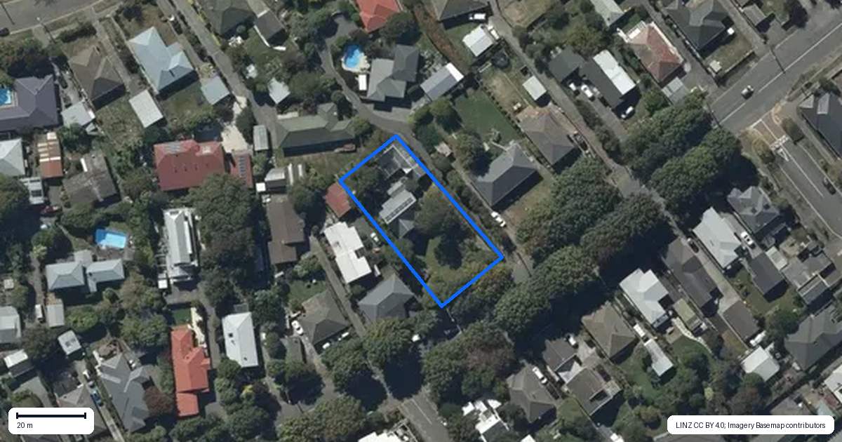 Property context map for 57 Rose Street, Somerfield, Christchurch