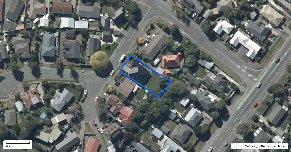 Property context map for 22 Muir Avenue, Halswell, Christchurch