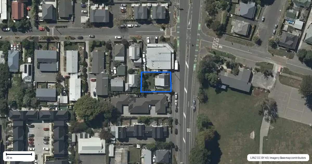Property context map for 123 Waltham Road, Sydenham, Christchurch