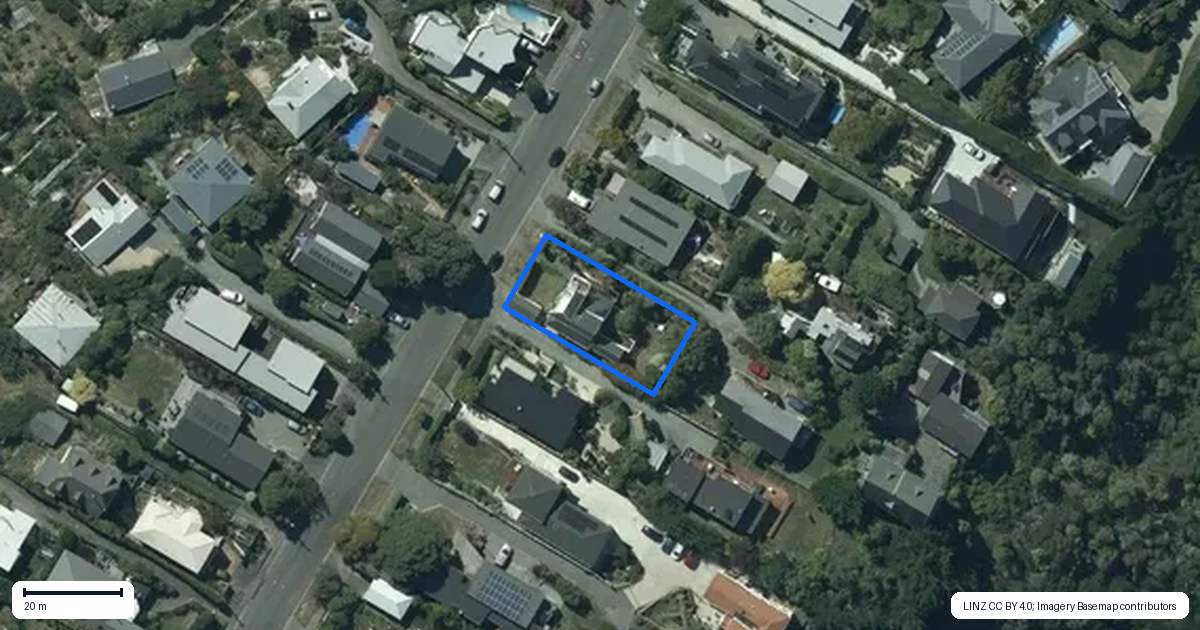 Property context map for 51 Moncks Spur Road, Redcliffs, Christchurch