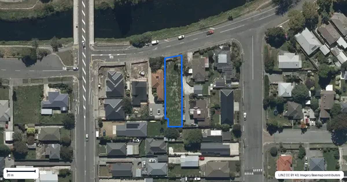 Property context map for 668 Avonside Drive, Avonside, Christchurch