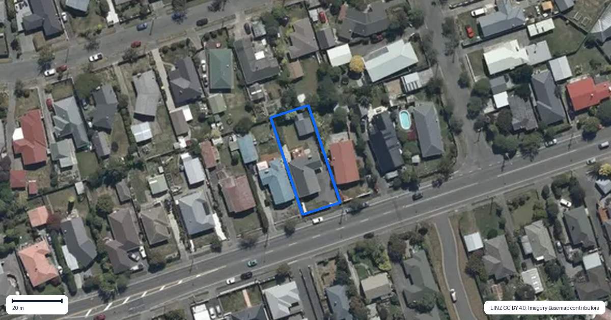 Property context map for 247 Grahams Road, Bishopdale, Christchurch