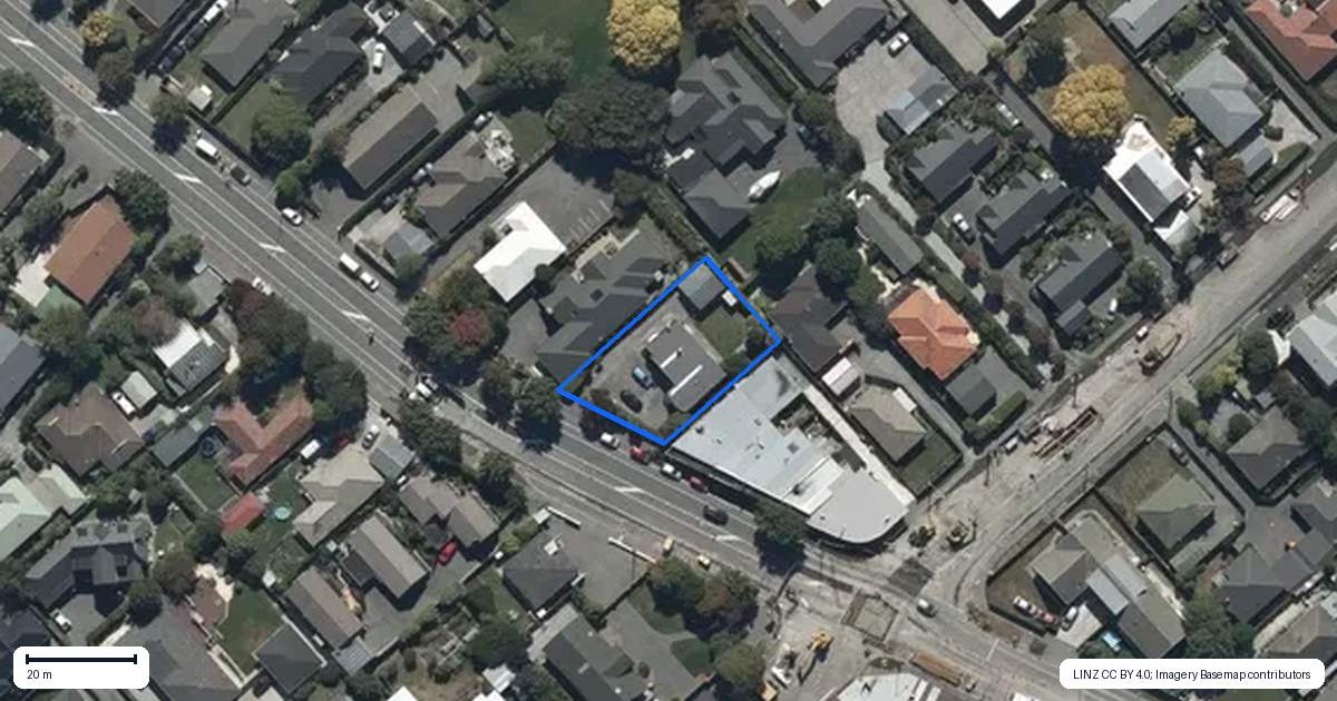 Property context map for 202 Wairakei Road, Bryndwr, Christchurch