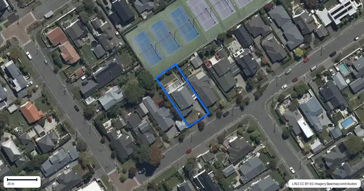 Property context map for 9 Brenchley Avenue, Strowan, Christchurch
